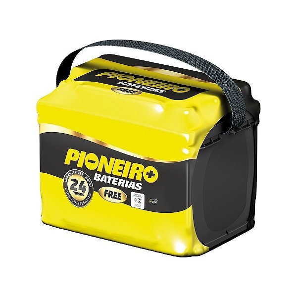 Bateria automotiva Pioneiro vendida pela ASM Baterias em Fortaleza